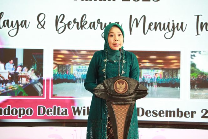 
 TP PKK Kabupaten Sidoarjo Peringati Hari Ibu Ke-97 dan Hari Internasional Perempuan Berdaya,Perempuan Berkarya Menuju Indonesia Emas 2045.  Disabilitas