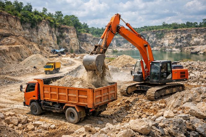 
 Diduga Tak Berizin, Tambang Galian C di Wilayah Grabagan Tuban Terus Beroperasi, Respons Aparat Dipertanyakan