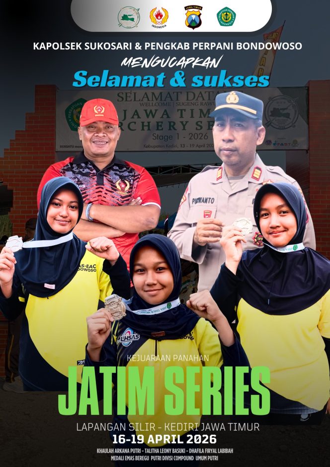 
 Atlet Panahan Putri Bondowoso Raih Emas di Jatim Seri Stage 1 Kediri