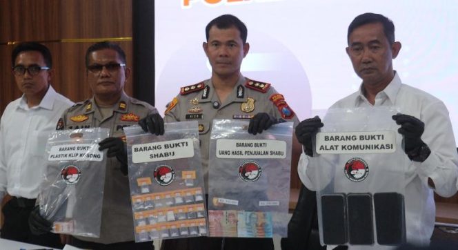 
 Polres Probolinggo Kota Amankan 9 Tersangka Pengedar Sabu