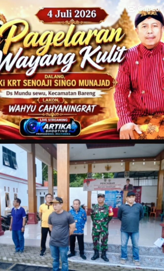 
 GREBEK SURO DI Desa Mundusewu Lestarikan BUDAYA Lewat Pagelaran ” Wayang Kulit”