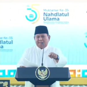 PRESIDEN Apresiasi Peran Ulama dan Pesantren di Muktamar ke – 35 NU di Jombang.